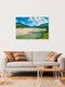 Mockup Photo art by Martin Wasilewski: Summer landscape by the river with mountains in the background.