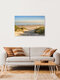 Mockup Weg zum Strand in Walcheren: sanfte Dünenlandschaft und strahlender Himmel