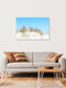 Mockup Fotokunst von Manuela Deigert: helles Sommerbild mit sanften Dünen und blauem Himmel