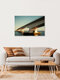 Mockup Photo art by Oliver Buchmann: elegant Zeeland bridge over water during golden hour