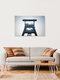 Mockup Photo art by Oliver Buchmann: abstract steel structure with geometric shapes