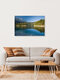 Mockup Photo art by Thomas Junklewitz: calm reflection at Eibsee in the mountains