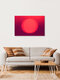 Mockup Fotokunst von Tal Paz-Fridman: sanfte Farbtöne eines Sonnenuntergangs über Tel Aviv