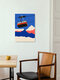 Mockup Wandbild 'Ski Mountains' – Kunst von Rosi Feist als Poster oder Acrylglasbild