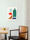 Mockup Wandbild 'La Cucina No2' – Kunst von Matías Larraín als Poster oder Acrylglasbild