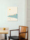 Mockup Wandbild 'Happier Skiers' – Kunst von Henry Rivers als Poster oder Acrylglasbild