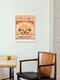 Mockup Wandbild 'Rabbit Jumps Over The Moon' – Kunst von Arty Guava als Poster oder Acrylglasbild