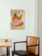 Mockup Wandbild 'Smell the Orange' – Kunst von Arty Guava als Poster oder Acrylglasbild