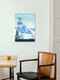 Mockup Wandbild 'Alpe d'Huez Ski resort France Travel poster art print' – Kunst von François Beutier als Poster oder Acrylglasbild