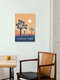 Mockup Wandbild 'Joshua Tree National Park Travel Poster' – Kunst von François Beutier als Poster oder Acrylglasbild