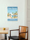 Mockup Wandbild 'Palm Springs California Travel Poster Art Print' – Kunst von François Beutier als Poster oder Acrylglasbild