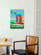 Mockup 'Santa Barbara California Travel Poster Art Print' – Wall Art by François Beutier as Poster or Acrylic Glass Print