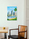 Mockup Wandbild 'Tampa Florida Travel Poster Art Print' – Kunst von François Beutier als Poster oder Acrylglasbild