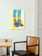 Mockup Wandbild 'Sunflower walk' – Kunst von Raissa Oltmanns als Poster oder Acrylglasbild