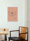 Mockup Picasso Butterfly Line Drawing – Terracotta, Germany – wall art by Art Classics as Poster or Acrylic Glass Print