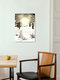 Mockup Illustration by Katherine Blower: gentle winter landscape with a ghost and sun rays
