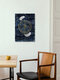 Mockup Wall art featuring a cute little ghost joyfully dancing in a wheel of the year.