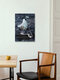 Mockup Wall art by Katherine Blower: a cute ghost with a humorous expression.