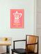 Mockup Wall art by Jacky Eitzert: colorful illustration featuring espresso theme