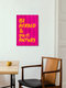 Mockup Illustration by Raissa Oltmanns: handlettering with a motivational quote in yellow and pink.