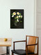 Mockup Wall art by Katherine Blower: cute ghost among white anemones.