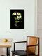 Mockup Illustration of a white anemone softly glowing in the light.