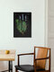 Mockup Wall art featuring lavender illustration: calming floral composition in soft colors