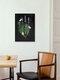 Mockup Wall art by Katherine Blower: playful ghosts among lavender flowers.