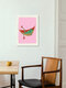 Mockup Funny illustration of a frog in a hammock, creating a relaxed atmosphere.