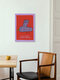 Mockup Colorful illustration of a bird with a motivational quote by Xenia Strohmeyer.