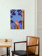 Mockup Wall art by Arty Guava: dreamy conversation at dusk with warm colors