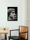 Mockup Wall art by Daniel Leo: humorous illustration of Julius Caesar with a quote.