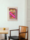 Mockup Wall art featuring a humorous quote about sharks and lighting matches.