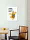 Mockup Wall art by Daniel Leo: playful illustration featuring a humorous quote