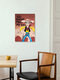 Mockup Wall art by Daniel Leo: humorous cowboy illustration with quote