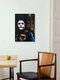 Mockup Wall art by Daniel Leo: humorous illustration featuring a Joker with a serious expression