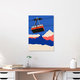 Mockup Wandbild 'Ski Mountains' – Kunst von Rosi Feist als Poster oder Acrylglasbild