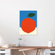 Mockup Wandbild 'Orange Paper Cut Out' – Kunst von Rosi Feist als Poster oder Acrylglasbild