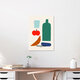 Mockup Wandbild 'La Cucina No2' – Kunst von Matías Larraín als Poster oder Acrylglasbild