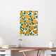 Mockup 'Beverly | Tropical Graphic Orange Garden Abstract Botanical' – Wall Art by Uma Gokhale as Poster or Acrylic Glass Print