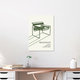 Mockup Wandbild 'Bauhaus Chair Model B3 by Marcel Breuer grün-beige' – Kunst von Bauhaus Collection als Poster oder Acrylglasbild