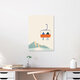 Mockup Wandbild 'Sessellift' – Kunst von Henry Rivers als Poster oder Acrylglasbild