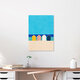 Mockup 'Beach Cabins' – Wall Art by Henry Rivers as Poster or Acrylic Glass Print