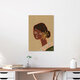 Mockup Wandbild 'Lady in Green' – Kunst von Arty Guava als Poster oder Acrylglasbild