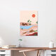 Mockup Wandbild 'Beach Please' – Kunst von Arty Guava als Poster oder Acrylglasbild