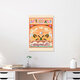 Mockup Wandbild 'Rabbit Jumps Over The Moon' – Kunst von Arty Guava als Poster oder Acrylglasbild