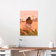 Mockup Wandbild 'Sunset Wave' – Kunst von Arty Guava als Poster oder Acrylglasbild