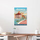 Mockup Wandbild 'Annecy France Travel Posters Art print' – Kunst von François Beutier als Poster oder Acrylglasbild