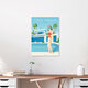 Mockup Wandbild 'French Riviera France Travel Poster Art Print' – Kunst von François Beutier als Poster oder Acrylglasbild