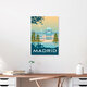 Mockup 'Madrid Spain Travel Poster Art Print' – Wall Art by François Beutier as Poster or Acrylic Glass Print
